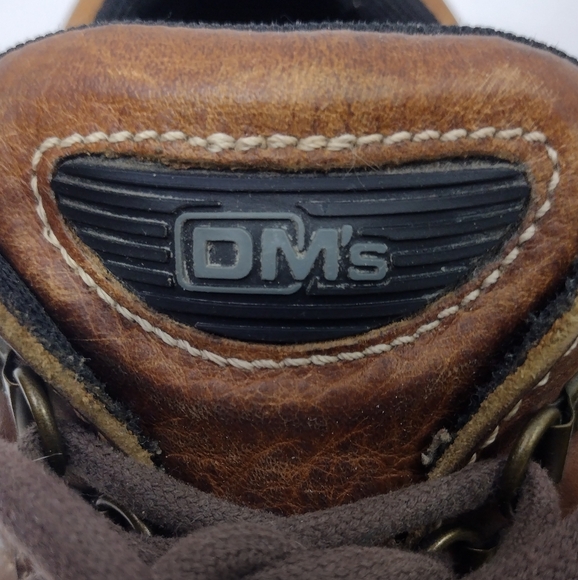 Vintage Dr. Martens Brown Leather Chunky Lace Up Derby Oxfords Shoes Mens 8 - Picture 10 of 12